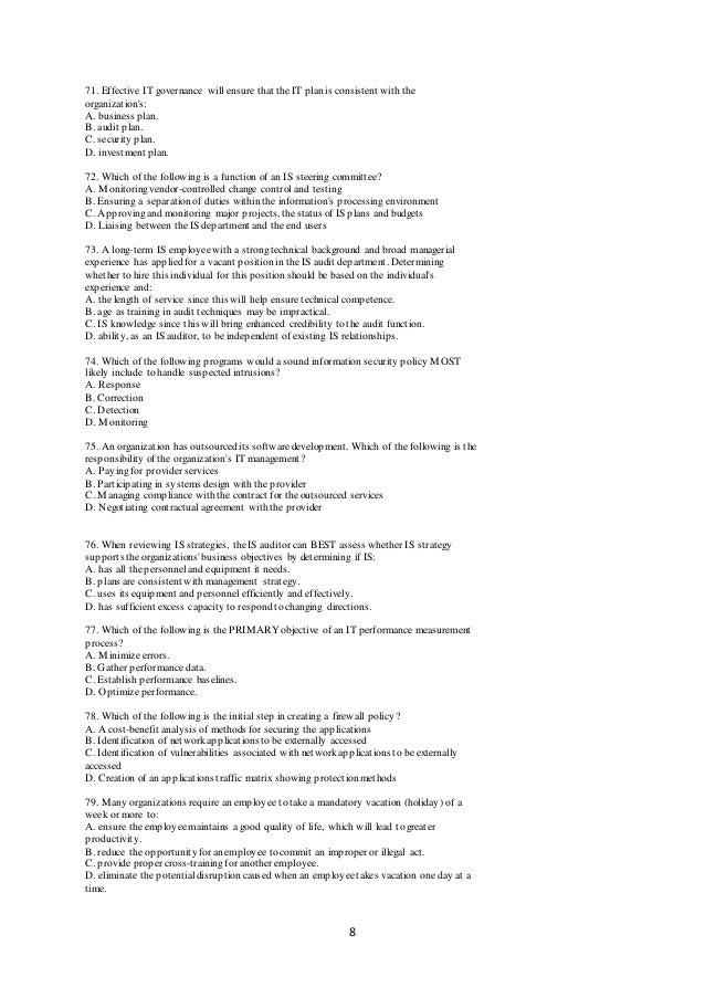 CISA Deutsch Prüfung