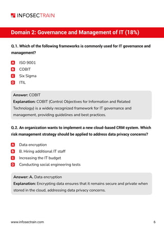 CISA Exam Prep Practice Questions and Answers | PDF