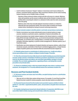 Cisa ransomware guide | PDF