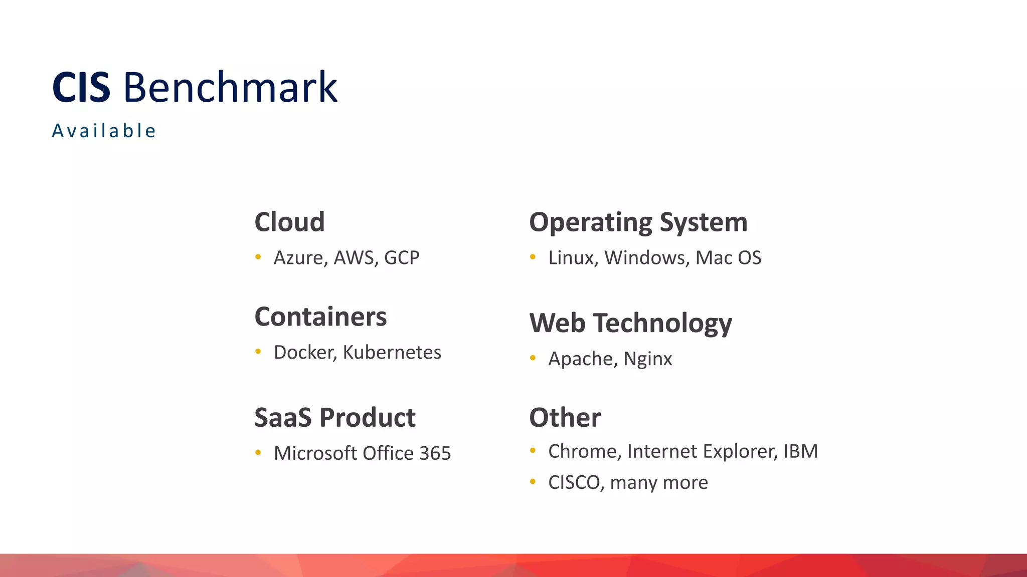 Cis security benchmark pdf
