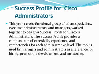 Cisco - career development | PPTX
