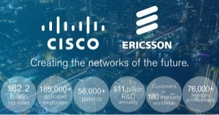 Ericsson and Cisco partner to create the networks of the future