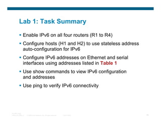 Cisco IPv6 Tutorial | PDF
