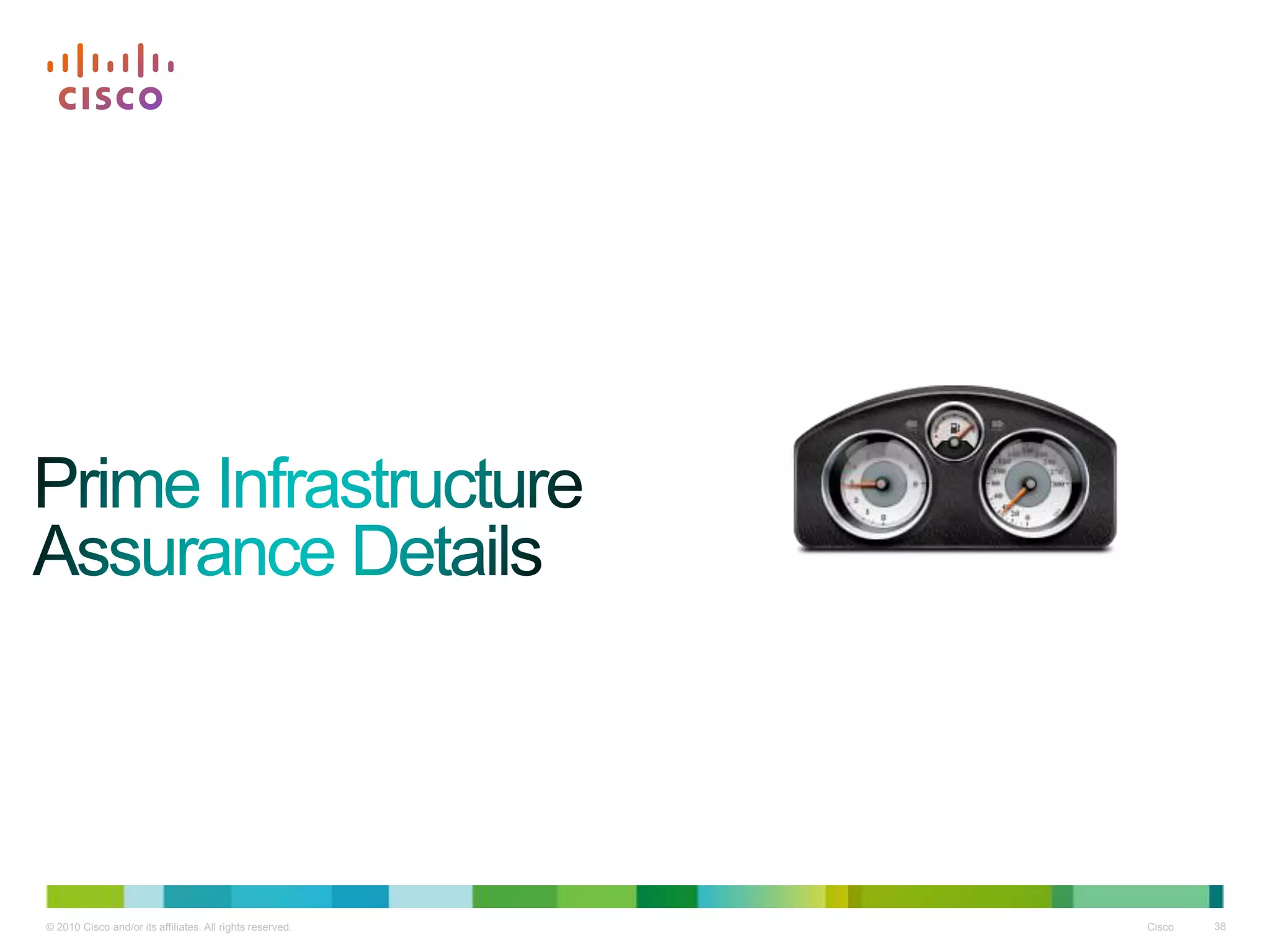 © 2010 Cisco and/or its affiliates. All rights reserved. Cisco 38
 