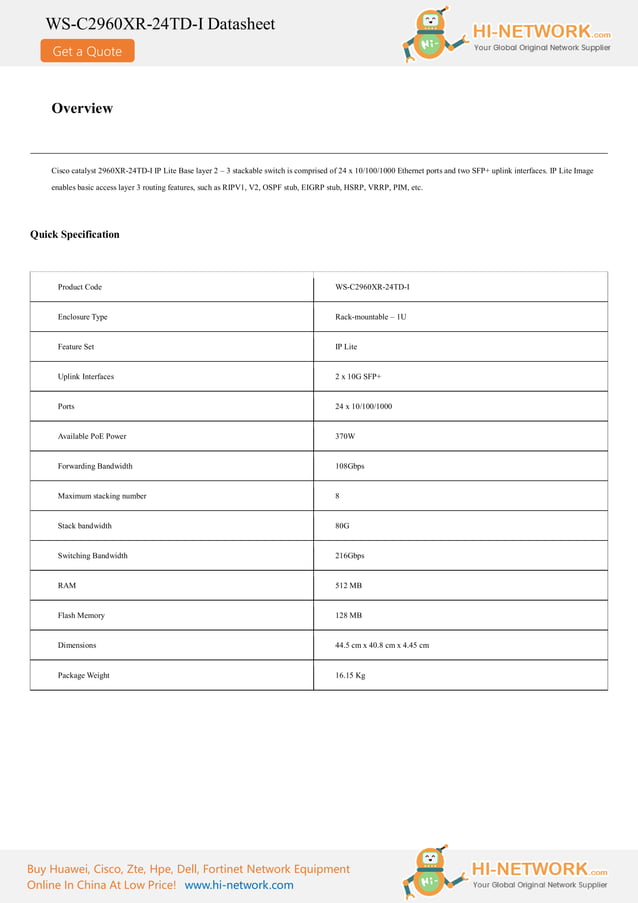 cisco-ws-c2960xr-24td-i-datasheet-pdf