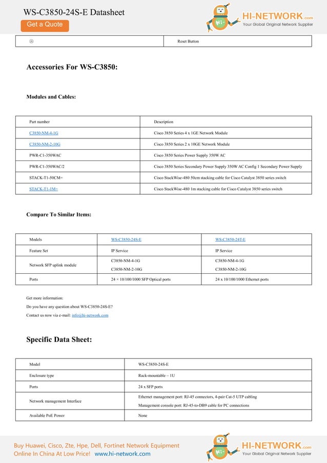 Ws C3850 Datasheet Pdf – WS-C3850-24XU-E Datasheet Overview – POVW