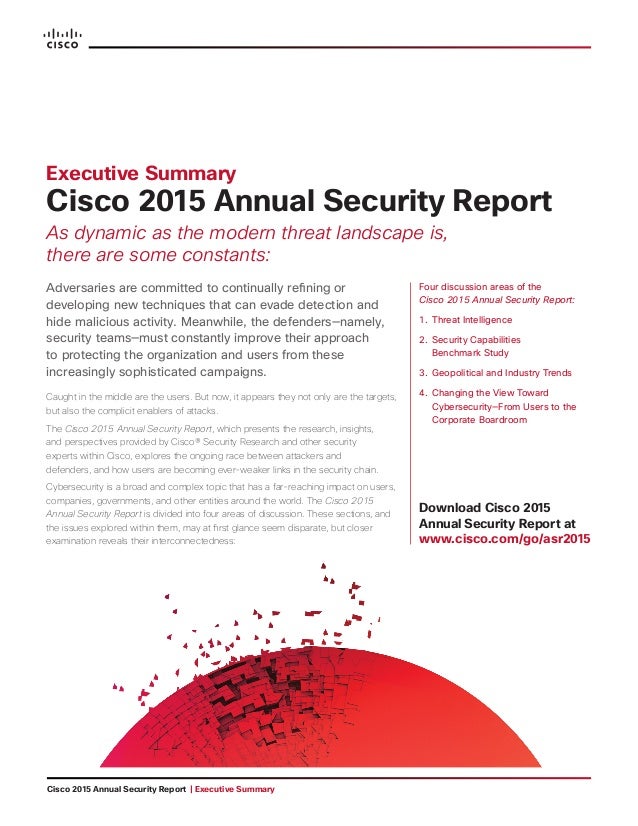 2015 annual security report executive summary executive report