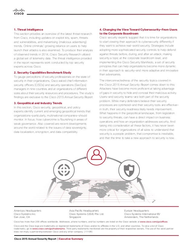 2015 annual security report executive summary report executive