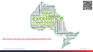 Cisco Confidential 
22 
© 2013-2014 Cisco and/or its affiliates. All rights reserved. 
http://www.edu.gov.on.ca/eng/about/excellent.html  