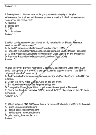 Cisco 350-801 Dumps (V26.02) - Get Ready for Your 350-801 Exam Preparation | PDF