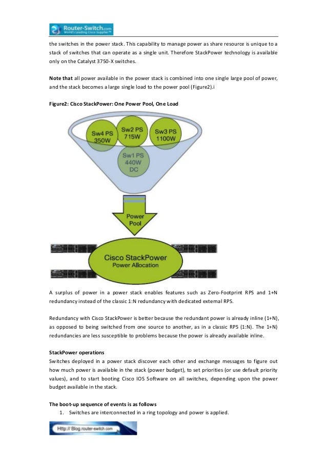Cisco 3750 X Series Switches Cisco Stack Power Efficient Use Of Power