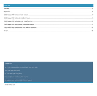 Cisco 4500 switch modules datasheet | PDF
