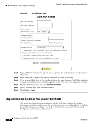 Cisco acs configuration guide | PDF
