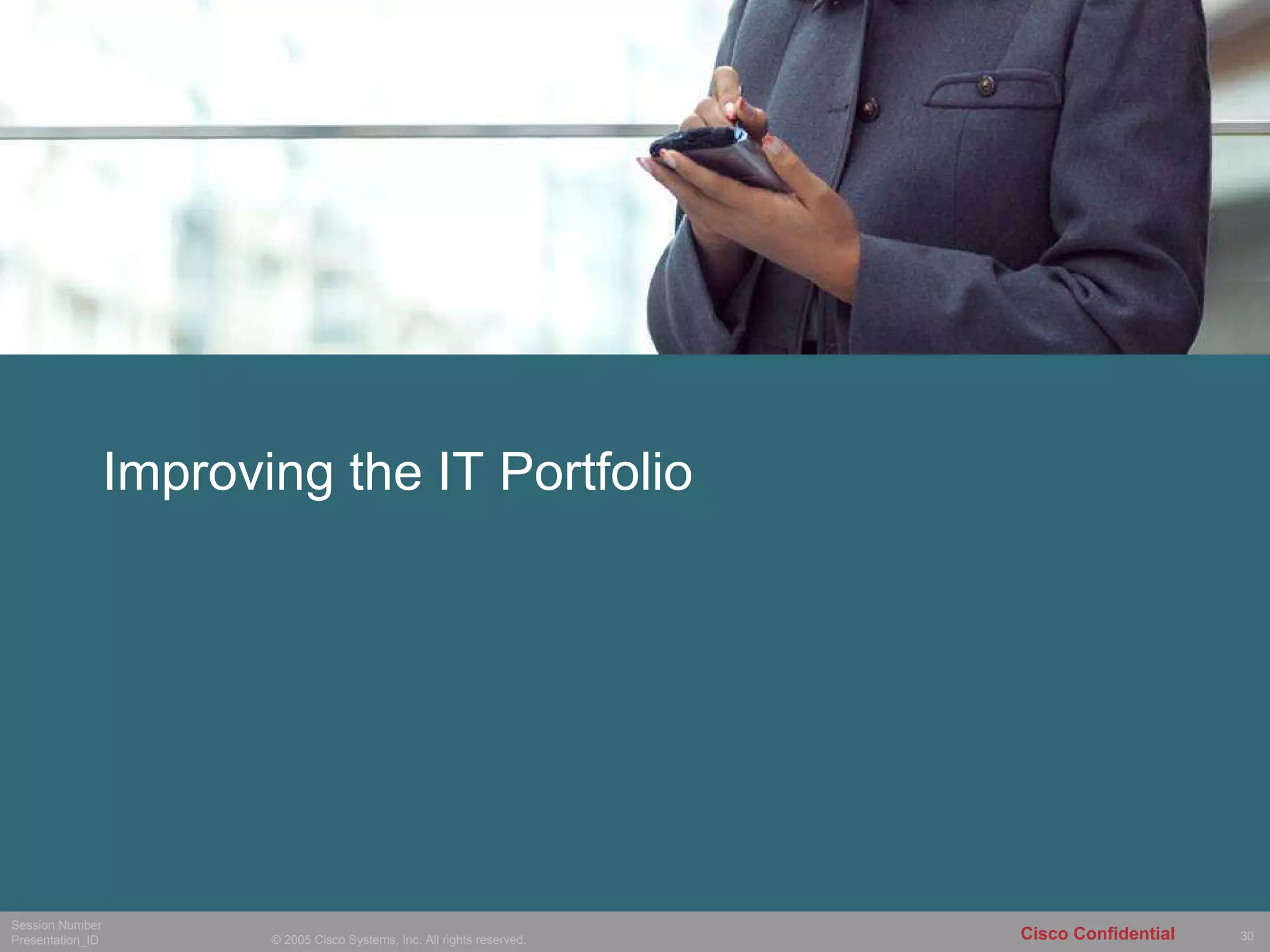 Improving the IT Portfolio 