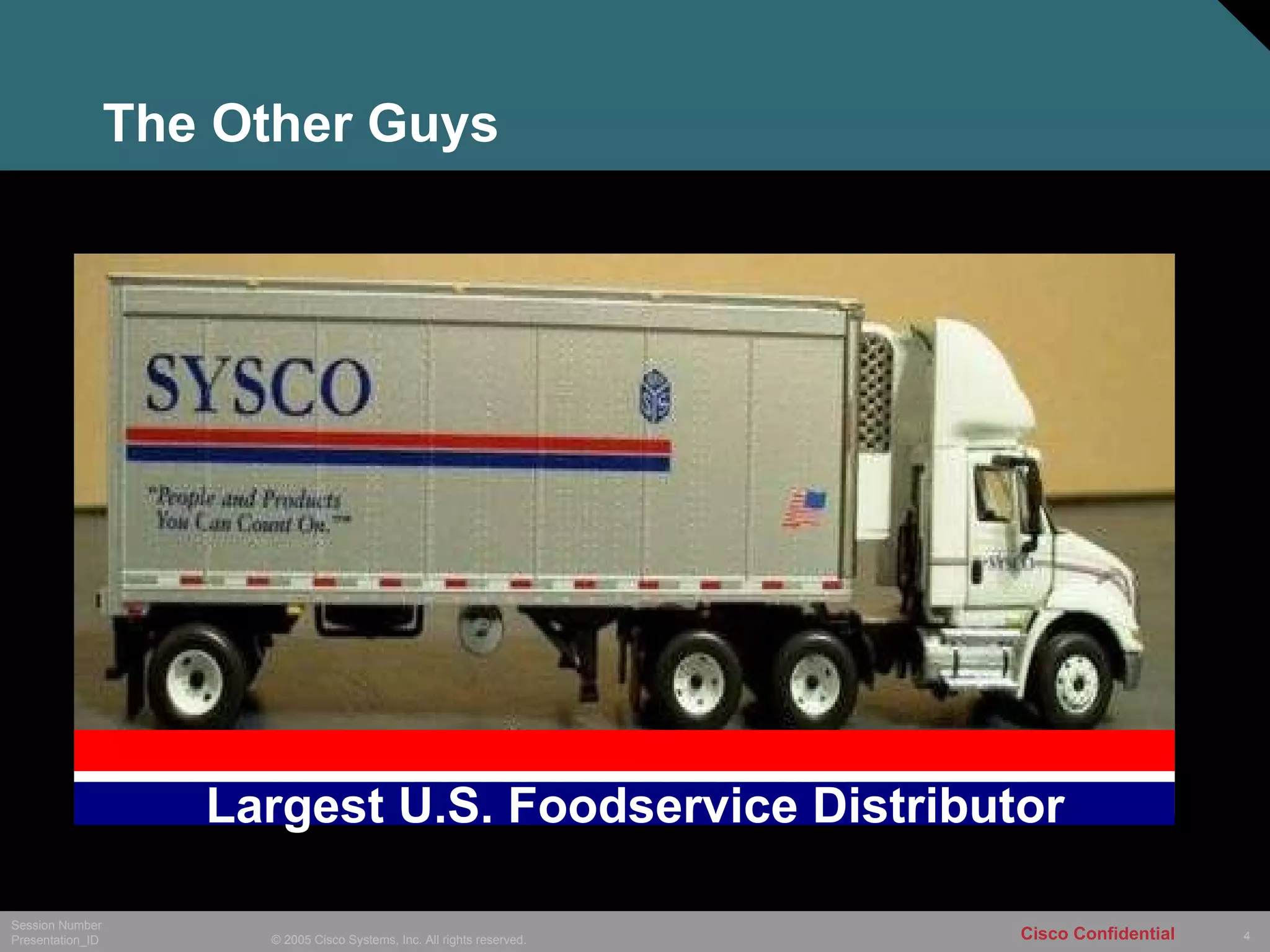 The Other Guys Largest U.S. Foodservice Distributor 