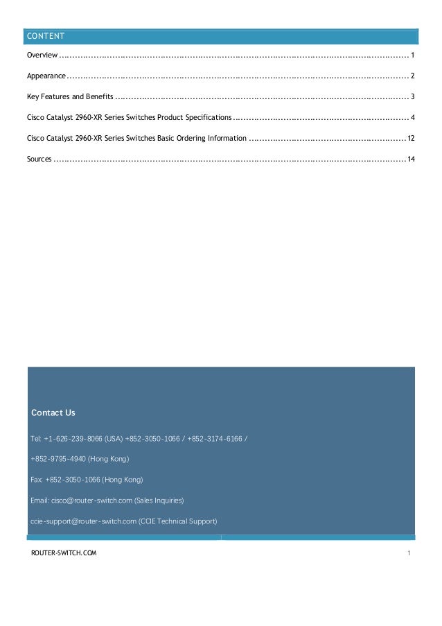 2960x datasheet