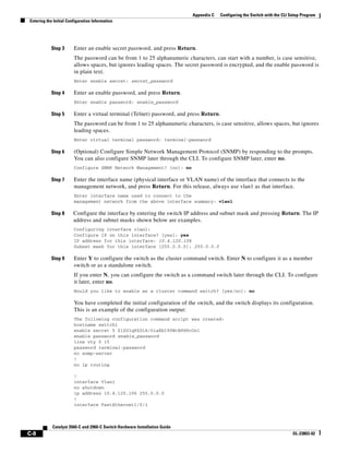 Cisco catalyst 3560 c and 2960-c series compact install guide | PDF
