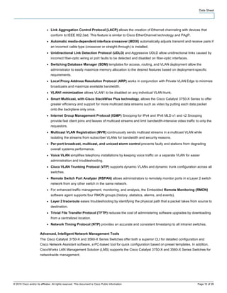 Cisco catalyst 3750 x and 3560-x series switches | PDF