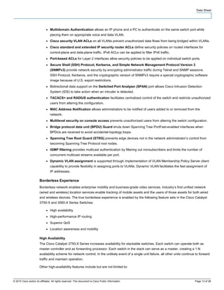 Cisco catalyst 3750 x and 3560-x series switches | PDF