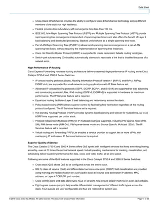 Cisco catalyst 3750 x and 3560-x series switches | PDF