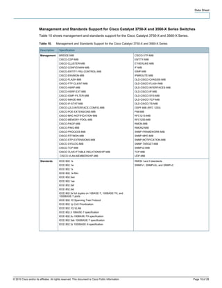 Cisco catalyst 3750 x and 3560-x series switches | PDF