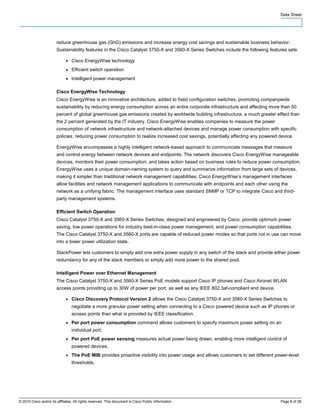 Cisco catalyst 3750 x and 3560-x series switches | PDF