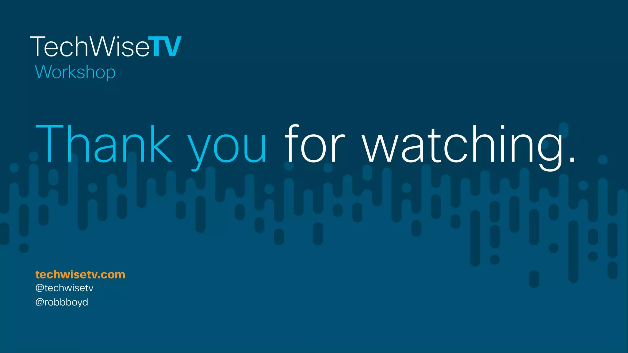Thank you for watching.
 