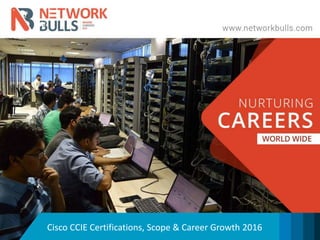 Cisco CCIE Certifications, Scope & Career Growth 2016
 