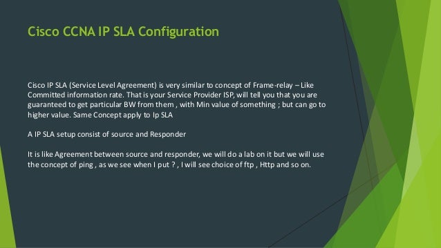 cisco ccna ccnp ip sla configuration ip sla