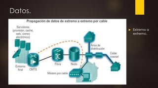 Datos.
 Extremo a
extremo.
 