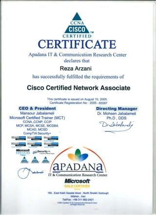 Cisco  certified network assosiate