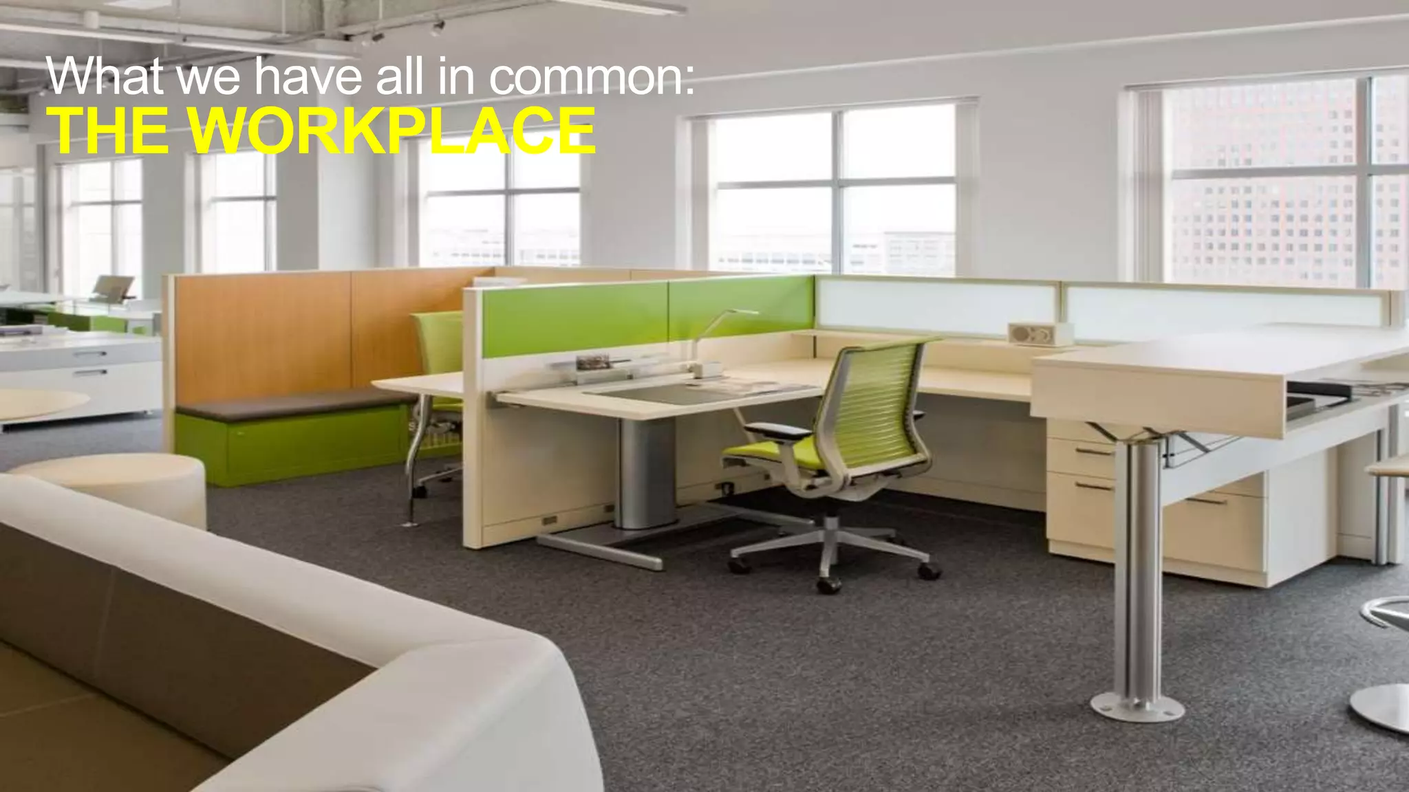 What we have all in common:

THE WORKPLACE

© 2010 Cisco and/or its affiliates. All rights reserved.

Cisco Confidential

25

 