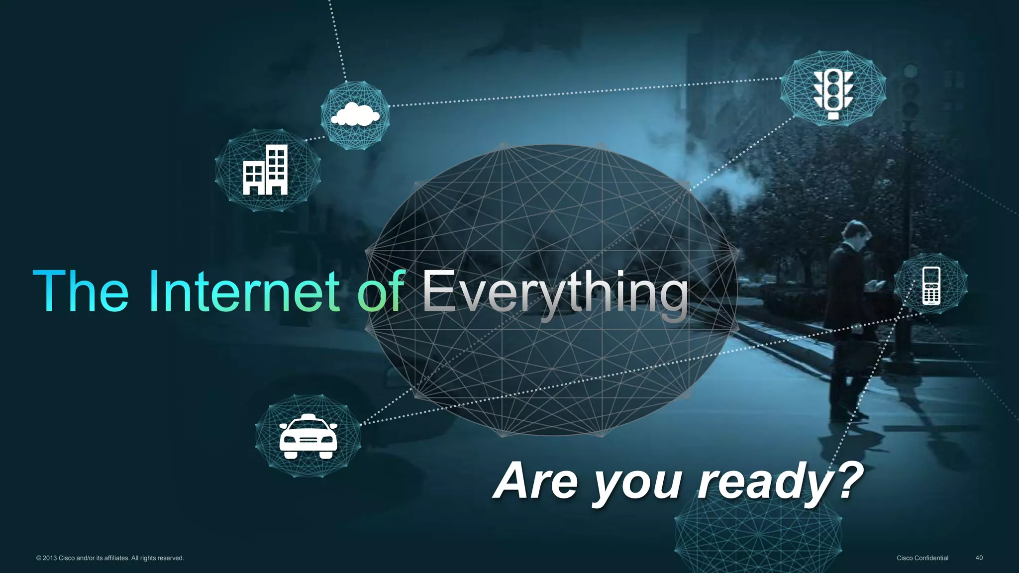 Are you ready?
© 2013 Cisco and/or its affiliates. All rights reserved.

Cisco Confidential

40

 