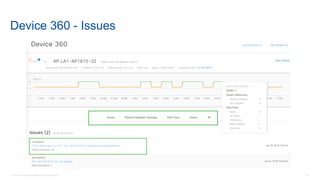 44© 2018 Cisco and/or its affiliates. All rights reserved.
Device 360 - Issues
 