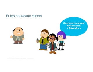 © 2018 Cisco and/or its affiliates. All rights reserved. Cisco Confidential
C’est quoi ce concept
dont tu parles?
« Attendre »
Et les nouveaux clients
 
