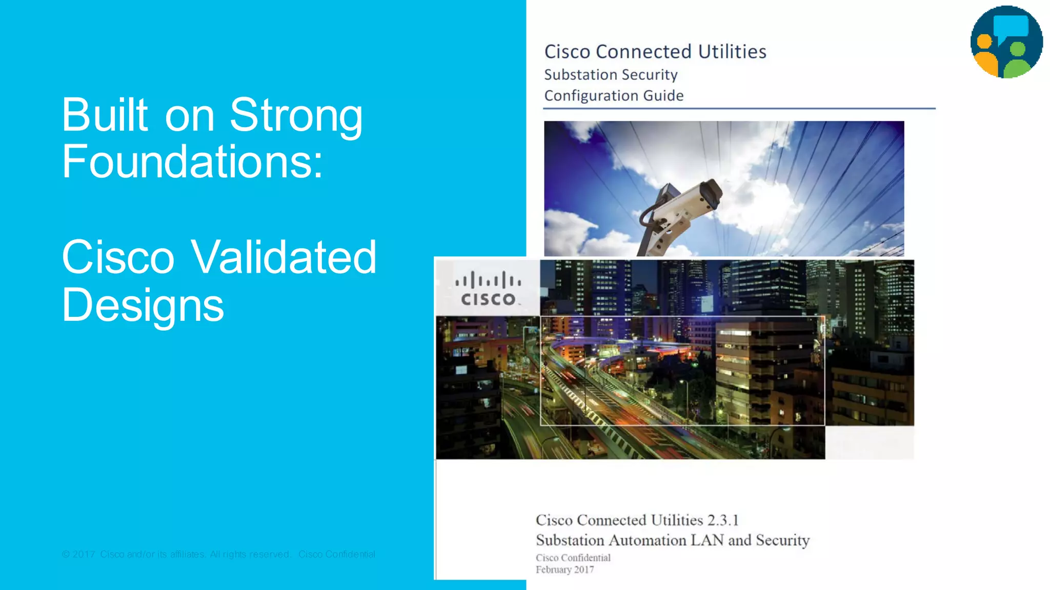 © 2017 Cisco and/or its affiliates. All rights reserved. Cisco Confidential© 2017 Cisco and/or its affiliates. All rights reserved. Cisco Confidential
Built on Strong
Foundations:
Cisco Validated
Designs
 