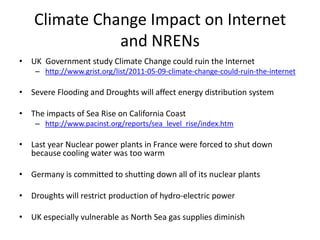 Climate tipping pointsUSGS report finds that future climate shifts have been underestimated and warns of debilitating  abrupt shift in climate that would be devastating. Tipping elements in the Earth's climate  - National Academies of Science“Society may be lulled into a false sense of security by smooth projections of global change. Our synthesis of present knowledge suggests that a variety of tipping elements could reach their critical point within this century under anthropogenic climate change. “