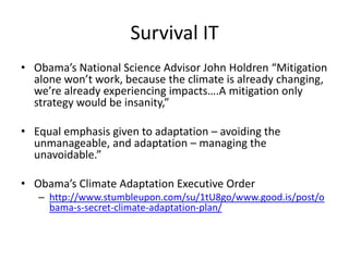Future Droughts Palmer Drought Severity Index, or PDSI. 