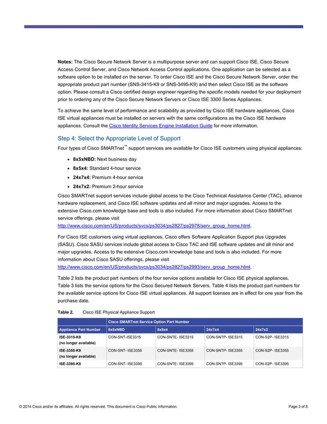 Cisco identity services engine (ise) ordering steps & guide