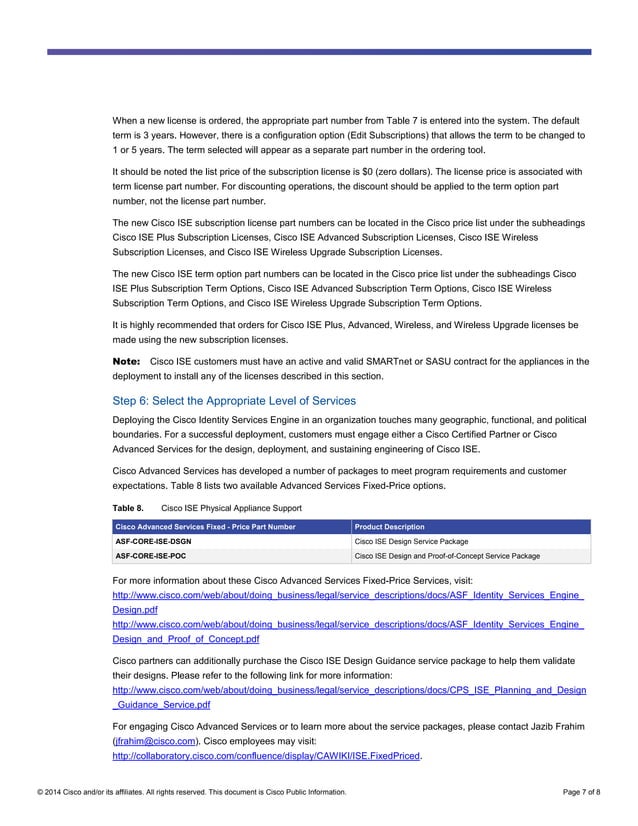 Cisco identity services engine (ise) ordering steps & guide