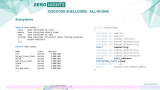 Cisco IOS shellcode: All-in-one | PPTX