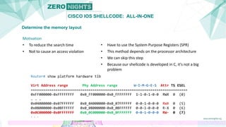 Cisco IOS shellcode: All-in-one | PPTX