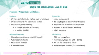 Cisco IOS shellcode: All-in-one | PPTX
