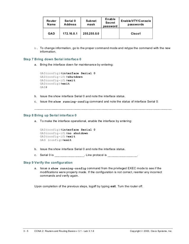 Cisco labs practical2