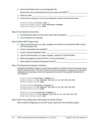 Cisco labs practical4 | PDF