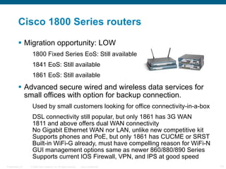 1861 Router Cisco Product Migration options | PPT