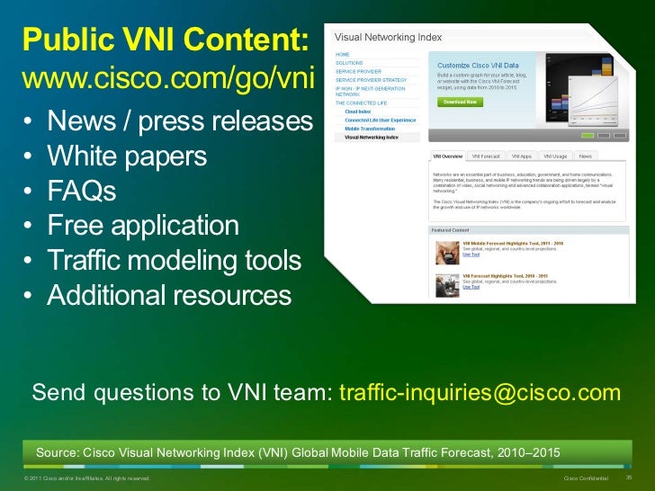Cisco Visual Networking Index (VNI) Global Mobile Data Traffic Foreca…