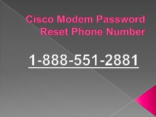Cisco modem help desk phone number