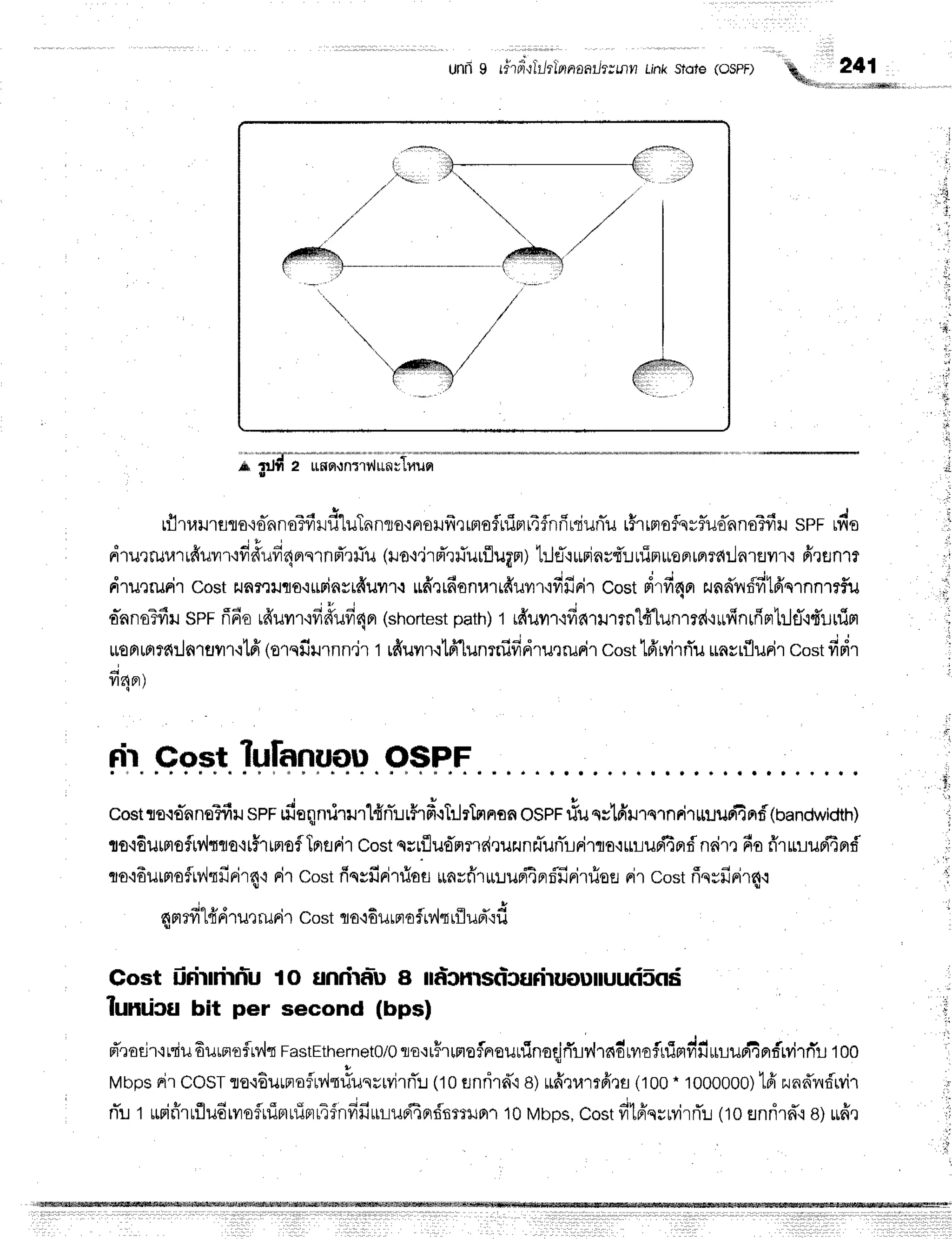 ' 1 1
" " '
unii g rirfi':liltll,nnaathznv Linksidre (ospF) "%*,r*i31,k
!
I
, i :
, t
'.,
i;
Ji
;;#-ffiffi;',iffi;t;""
I
rflruururo.i,snno?firdluTnnro{noHfr,r
rmaflnirr
r4flnfrmiuniu
rfrrnoflqvf,uo-nnoTfiru
spr nio
o ! i L ; , , v v 6 u , v 6 | u
nrtutruurrduvrr'rfrdufr4ntrnrTrriu
(rat'lrd'rfurflutrm)
1:Jfi*Fins{:-JnTn*onrnrailfl'rEryn'r
firflnrt
dru,lrurir
co$tilnr,lxJflo'irwinsifrurru
uff,l6onurrfruvrr'rfifini1
costd.fi4r zundnffitfi'e,nntf,u
o-nnsTfiru
spr fi6ou#uilr{fidufifin
(shortest
path)
1rffumr.qfiatnrn"lflunrrd'r*finrfrrrtrjtT.rd'uuim
uronmra:.lnruilr.i1fi
(orqfirrnn.ir
t rfruvrr.rlff[unrnifidru,]rurir
cost
16'MrrTu
unvrflurir
cost
fidr
T4Fr)
rir Gost lulnnuou OSPF
costro.ro-flns?fiil
spr rfiaqnrirurl#nTur#rd.rTilrTn^uu
ospr rlusslfiurernFiruuusi4nf
(uandwidth)
ts'{6urmoflvltrra'rtffrtgrof
InflFi1
costq;rfluomndrurunzuTunTrrirraquruffiprf
ndlr dafr'rrruupfiprf
to'iEurnrofltv,lnfinir4'r
Fi''l
Costfiqsfiritios unrfir*luri4prri'firitiee
Fi'tcostrinrfirir4.l
j q t o
, "
fiFr
rvlt{Fr''rut
rurir cost I o'i6urpr
oflrv,lq
rflud"lfi
Gost iirirrirfiu to undralug rrdcnrsclcuriruouluutiSod
lunricu bit per second (bpsl
fr'rodr,i
rriu6urBroflrv,lq
FastEthernet0/0
ro,rrHrunoirrouninodrTrv,lrno-nroflrrimmJilrrruri4prfMrri'r-
too
Mbps
nirCOST
roq6urprofMtrlussrvirnTr
(toenrird"i
e)r#rumfinfl(100
. 1000000)
1fizund'nf,Mr
nTr.r
t urifirufludrvrsfluTBruTprr4fnfifiurupfiprfsmuprr
10Mbos.
costfitffqsuvirrTu
(10flnrird'{
atrfrr
rrl
ii
ir
' lri
 
