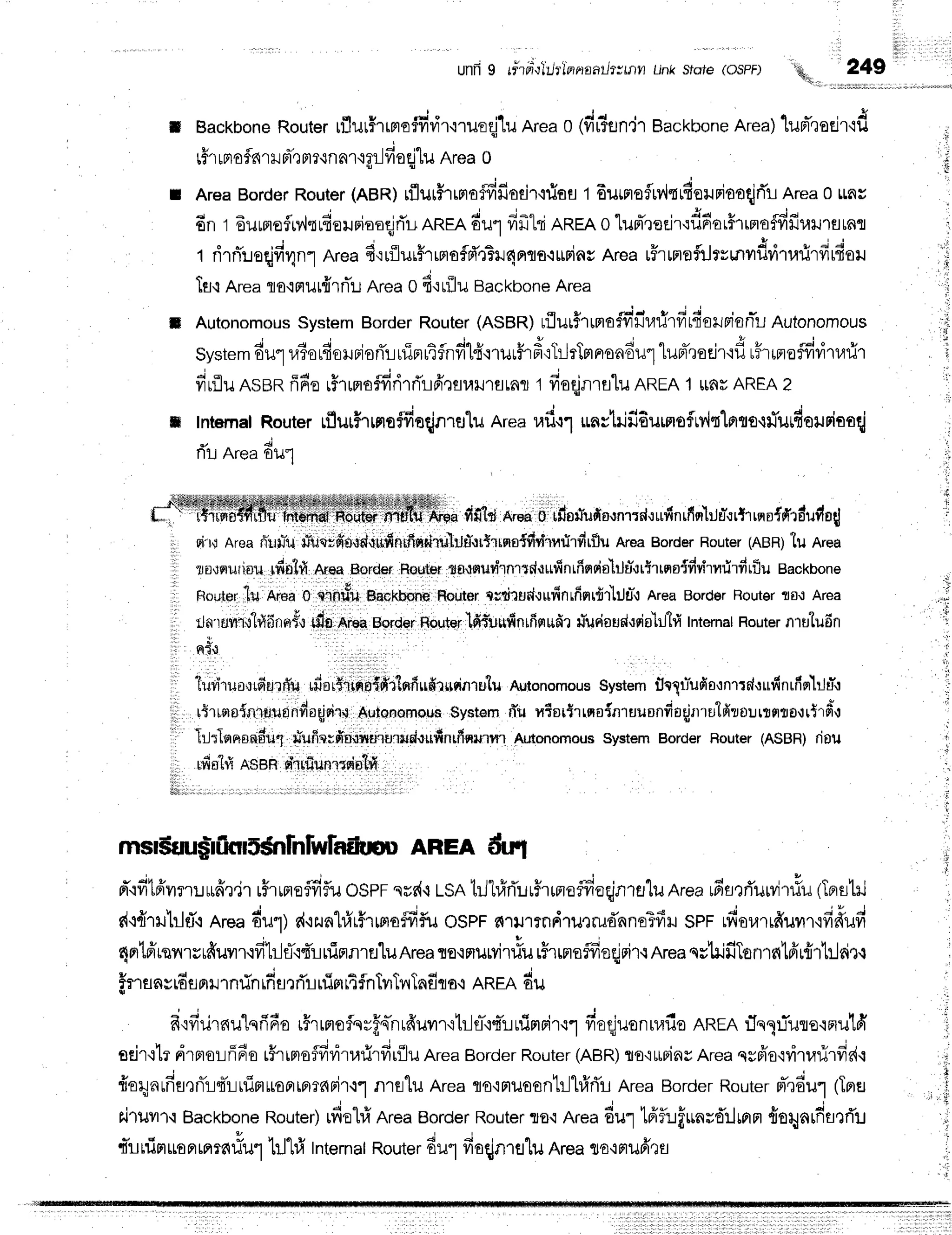 unfr9 ri'rr":lUt'innaat-hrmn
Linkstote(osPF) '&r,,, ?49
I Backbone
Router
rflurffrrrroffi'r,i'r'i'riloqi1u
Area0 (du?un'ir
Backbone
nrea)lueT']edr'id
tir rmoflnrH
m-,r
rtr{nal{?ildodlunrea0
I AreaBorder
Router
(nen) rflurf,rrmaffifiodr'ifisfl
t Eurnsflrv,lqtfiouniooq,jrTu
Area0 lLns
d q d , - i , - - - , . c i ! - q , - - - - ^ q f r o r r r i a
6nt duurrafMrrEouioaqjrTu
RRrR
6u1fifrlnAREA
0"lupT,rstjr$il6ari'rrnoffrfruxJ'rflrnfl
r rirnl:loqjfi4nl
Area
d'ruilur#rrrroflfr'nTl4ntorudns
Area
rFrmafurvrrv'dritarirfirdor
Tfl.r
Areaflo{aul{lnTrJ
Area0 d'rrilu Backoone
Area
il Autonomous
systemBorderRouter(ASBR)tflut$tma$fi
I'r.lrirfirdstBianru
Autonomous
4 4 o t t l l
system
du1r,lio
rfioruBjsrTr
uinrrtflnfild'r'rurfrfr':Trlttmnsadul
lunTraeir'rfl
rF
runoffiritnir
fiuflu
nsgnffnr*o
rhunoffirirri'rfrrsrarrflrar
1fiodfllflluAREA
1$nilAREA
z
,IJ
ir
,r
,i
i,
:
I
ffi Intemat
Router
rflurffrrnaffisqjnralu
Area
ufir1 mr1ilfidilmofluv{tlnts'wTurfleurianlj
;*'i$ffiffifriflii'i'iffi'{il'iHtrlilfil$tl,ffi{flffii
; dfil*n'"a0rfibrTlrfioon.rd,rufinrfqiiu-.]rtrrnafd'rdudo
i, rj'r,rArean-rl$r-fu
uiiqtfin.ld$lifihrfinniinrhjrj*{rYrrsrs{#vr"rmrirdrflu
AreaBorderRouter
(ABR)
tu Ar"a
tooruinlr ld$trl Ar*a BorderHouter
ta{euvlinrld*lufinrfiqrds1ilu-sr{rrno{firi'rnrirdtflu
Backbone
, " ,
Houter
llu nr"a 0 iiitiiu Encknphd
Houter
sutitud.lufinrfinrfir'l:Js",J
AreaBord€rRouter
ts.: Area
,l ,f* 'unr,slrllinn*.r
uJn[r* uo*"r. nout"rlgtr.,ufintfisr*firuTilrisud,rsinlilhi
Internal
Router
nrutudn
qto
trifiruourfi-allf,lr
dor{tl*o{fi'rtnfiufrrirg{n,
rutuAutonomous
System
fleXrr"ufio,rnrrd,rufinrfisr1:Ju-,r
It'.rrrn{nlut
Ondagri,l"l
Autonomous
system
fiu n$ortrlqs{nruuonfinqjn'tu"ifilourtfltro,Jrt'rfii
Tlrlsrrra'ndut
rtrufiprfinfrntriUruld.rufinffinrur?rr
Autonomous
System
Border
Router
(ASBR)
fiflll
rfr
allt ASenqirfiunrrdot#
"i
'.i
I
msduugliinl5snlnlwlaEltpuAREA fiFl
d"rfilfivrrrufrr.jr
r5'rrneflfiflu
ospFsud.i
LsAtrjlvirTur5rrmoffieqjnre"lu
Area
6flrri'urvir#u
(Tershj
t I q r s d
c{'1{1rr1ilrT.r
Area
6ur) s{'i2nl#rffrrmoffifu
ospF€{l}rtndturrud'nnoTfiru
spr rfioratffuvrr'ififfufi
4rrtd'rnnrrrffuvrr':fitrlfl'r{'uriflnrfl'luArea
to'rmuwirrlu
rhrmeflfioq]rir.t
Area
su'[rifiTen'rfilfir{rt:ldr,l
v d * j s c q r + + + d
imunvrE
unrrnrin
rfi
srrTr
ninrA
fnTilTilTn
fiI o.rnnEAdu
- ' i , q c d v { v u u A
d'ifrurnutqfrho
r5r
rmofqrf,n-n
rfruvrrrtr-Jfl-.iq*r"r
r1:mFir.i1
fioqjuon
uafio
RRenrJnluTuro'wuld'
aeir.:lt
drmorfifio
r#rimoifiritarirfirflu
Area
Border
Router
(neR)
so'itrFins
Area
qrfro'lritrrirfid.l
v i o k 1 6 e d
{orgnufrurnTrsTr-itflflttanin?dFi'r.r'"I
n141ilAreaflo,iFrilosntr]hfrrTu
AreaBorder
Router
nndul lTnru
riruil'r'{Backbone
Router)
rfiolfrRreaBorder
Router
rfl.i Area6u1tdfuff*nsd'ilrnn
{orynrfiatrTu
u 4 3 u , o
tTuuinuoprmffifiu1
'[:J"[#
tnternat
Router
du1fioqjntuluAreaTf iHufrlfl
rTu
nrea6u1
fl!i
I
;l
t l
 